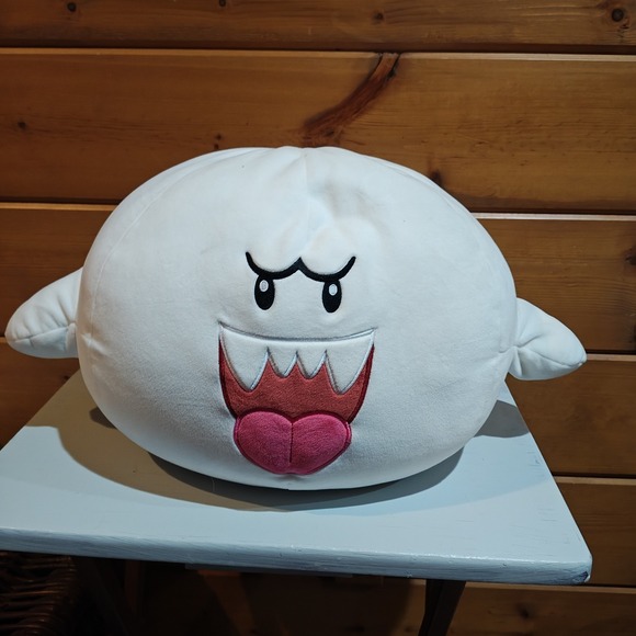 Nintendo Other - Club Mocchi Mocchi Super Mario Boo Mega 15" Plush Toy New With Tag